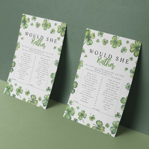 Lámina Shamrock Ella Prefiere Un Juego De Baby Shower