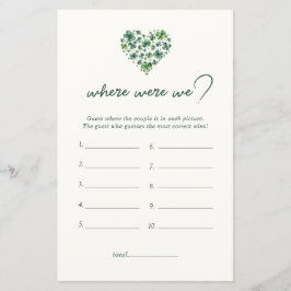 Lámina Shamrock Heart Donde Estábamos Los Juegos De Ducha