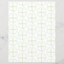 Lámina Shamrock Outlines Scrapbook Paper