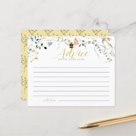 Lámina She found her Honey Bridal Shower Advice Card