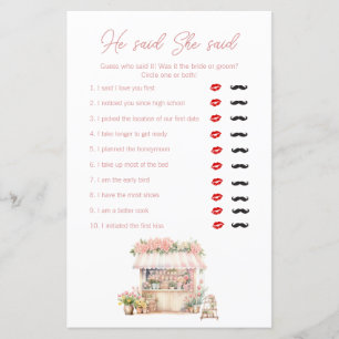 Lámina Shes Off the Market Bridal Shower Dijo que ella di