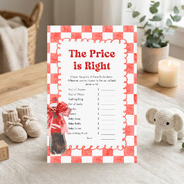 Lámina She's Ready to Pop Baby Shower Price is Right Game