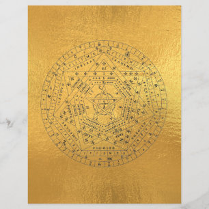 Lámina Sigillum Dei Sello de Dios Angélico John Dee Diagr