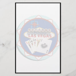 Lámina Signo de bienvenida de las Vegas azul Chip de póqu