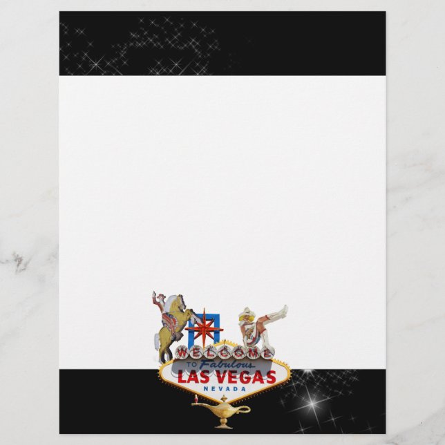 Lámina Signo de bienvenida de Las Vegas en un fondo estel (Anverso)