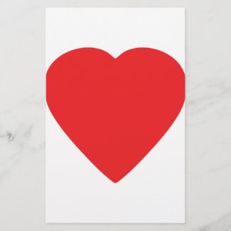 Lámina signo de corazón rojo