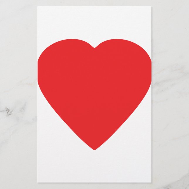 Lámina signo de corazón rojo (Anverso)