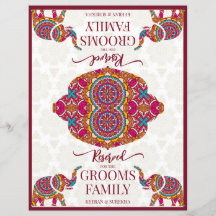 Signo reservado de elefante de Mandala boda indio