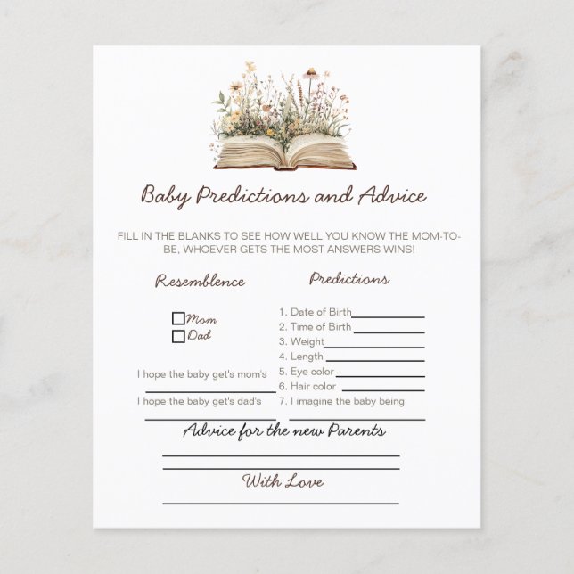 Lámina Siguiente Capítulo Consejos de Baby Shower para pa (Anverso)