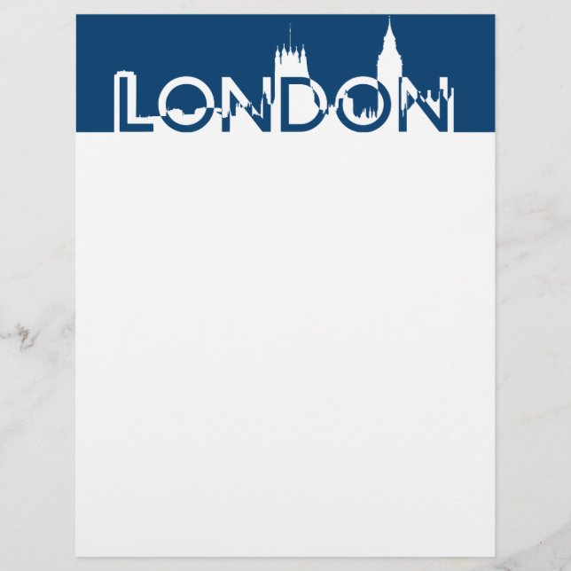 Lámina Silhouette de Londres (Anverso)