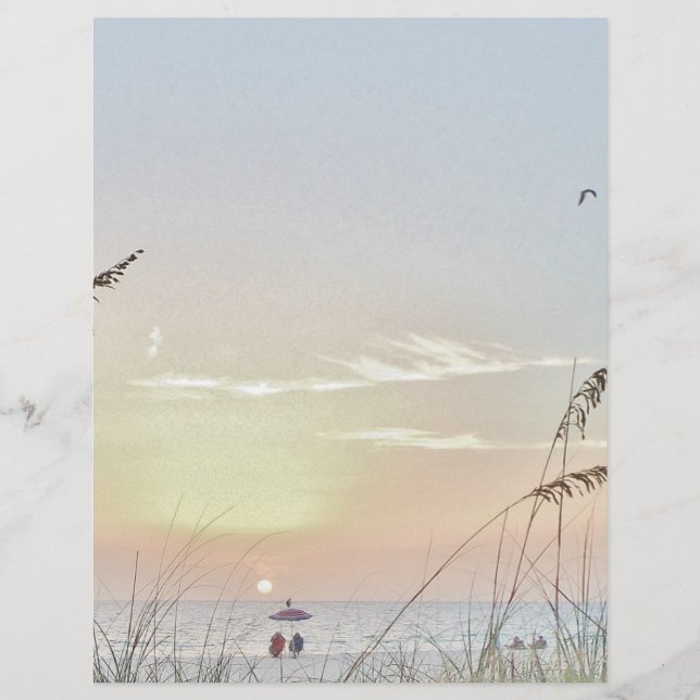 Lámina Sillas en la escalera de la playa (Anverso)