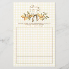 Lámina Silly Goose Lemon Baby Shower Bingo Game