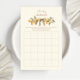 Lámina Silly Goose Lemon Baby Shower Bingo Game