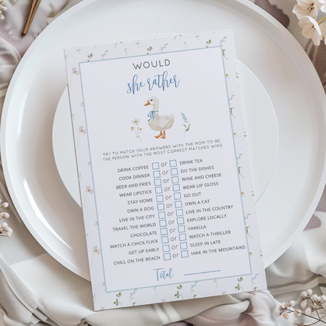 Lámina Silly Goose Prefiere el juego de la ducha para beb (Subido por el creador)