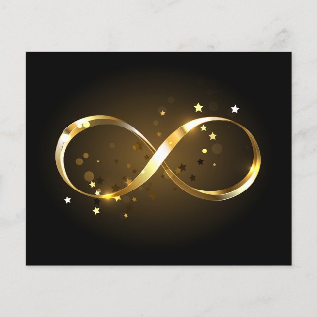 Lámina Símbolo de infinito dorado (Anverso)