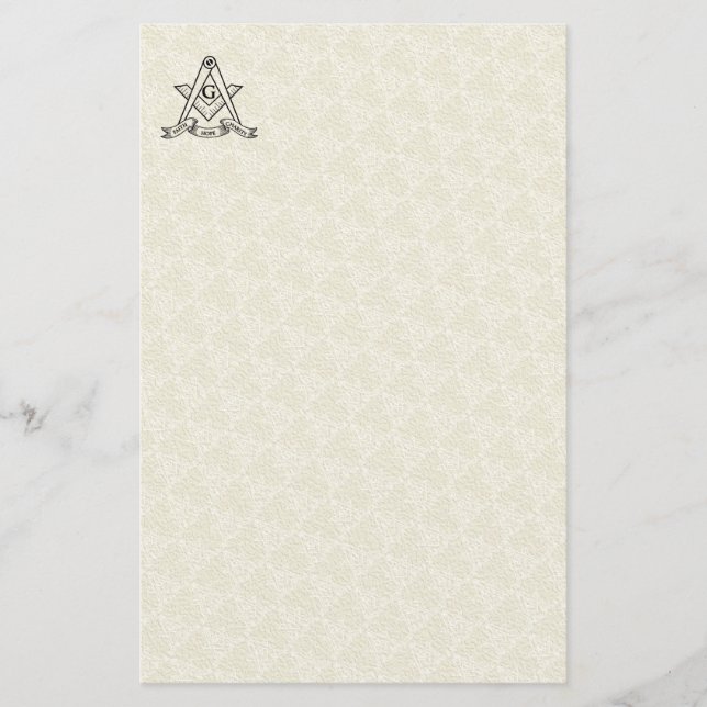 Lámina Símbolo de masonería (Anverso)