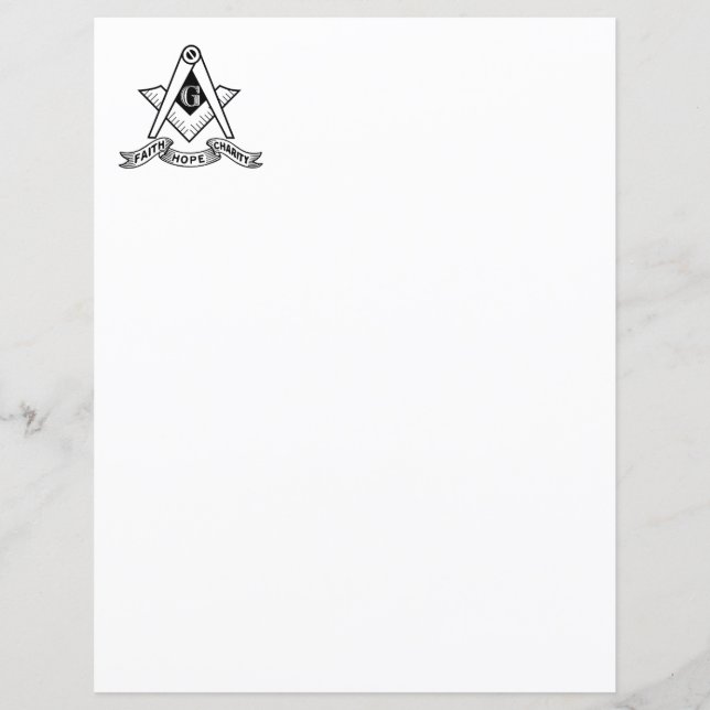 Lámina Símbolo de masonería (Anverso)