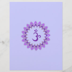 Lámina Símbolo Om / Crown Chakra