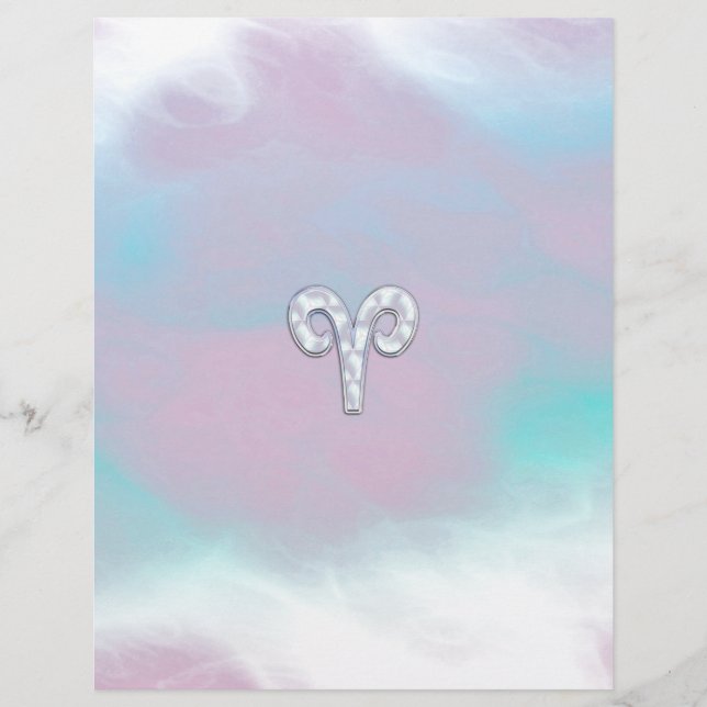 Lámina Símbolo zodiaco de la madre moderna del estilo de  (Anverso)