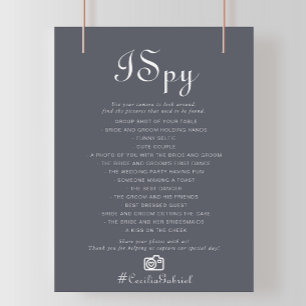 Lámina Simple Boho Yo Espio Juego Boda