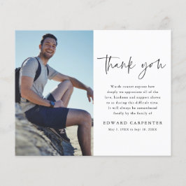 Lámina Simple Budget Funeral Memorial Photo