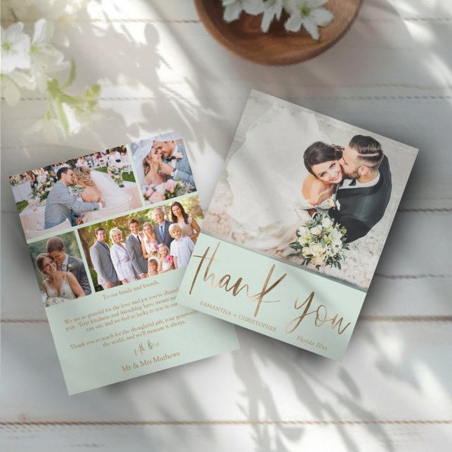 Lámina Simple Budget Green Boda Gracias (Subido por el creador)