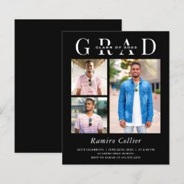 Lámina Simple celebración de graduación fotográfica en bl
