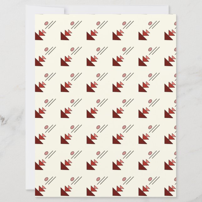 Lámina Simple Geometric Design Scrapbook Paper (Anverso)