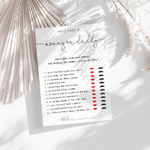 Simple juego de mamá o papá de caligrafía negra