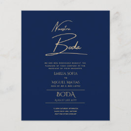 Lámina Simple Nuestra BODA Boda Español Sólo Texto Inv