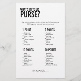 Lámina Simple ¿Qué hay en tu bolso?