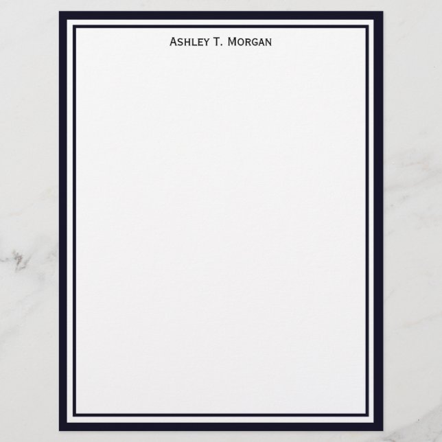 Lámina Simplicidad Dk Blue / White Personalizada SV (Anverso)