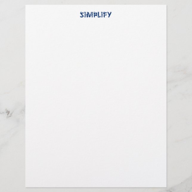 Lámina Simplificar (Anverso)