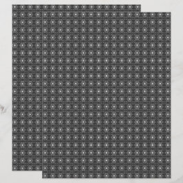 Lámina Single B&W Med. TIle 2-Sided Scrapbook Paper Page