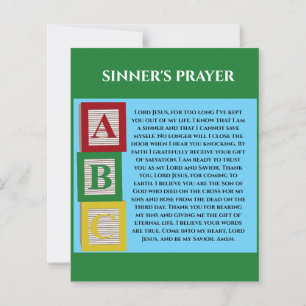 LÁMINA SINNERS PRAYER