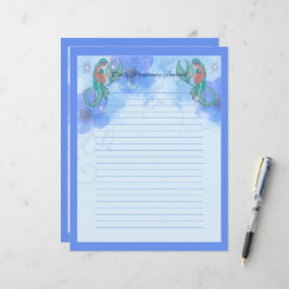 Lámina Sirena con arte para bebés por Renee Lavoie