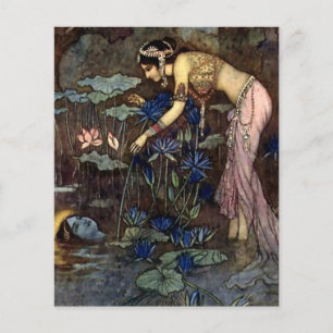 Lámina “Sita encuentra a Rama” de Warwick Goble