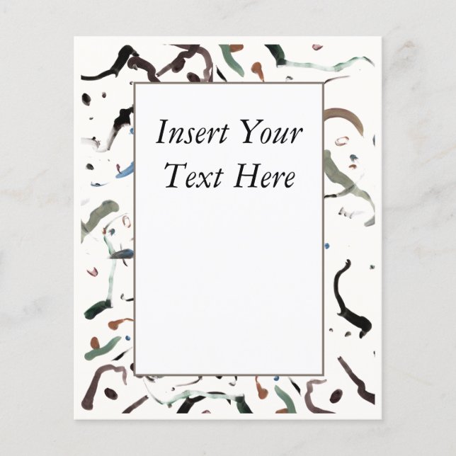 Lámina Sleek Modern Abstract Event Program (Anverso)