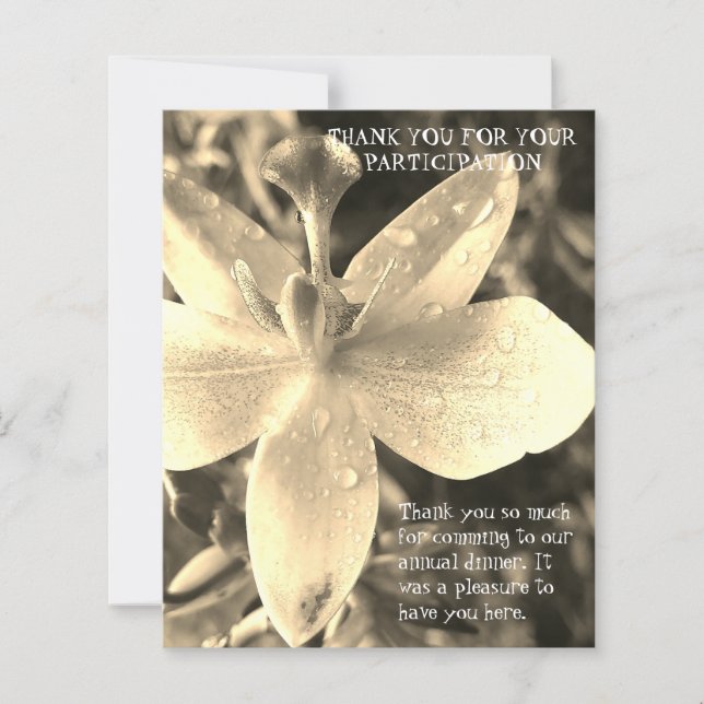 LÁMINA SMART SIMPLE DINNER THANK YOU CARD (Anverso)