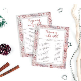 Lámina Snowflakes Pregnancy Candy Bar | Juego Baby Shower