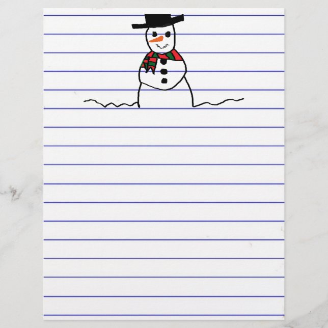 Lámina Snowman (Anverso)