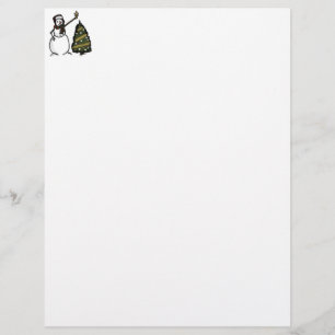 Lámina Snowman Letterhead