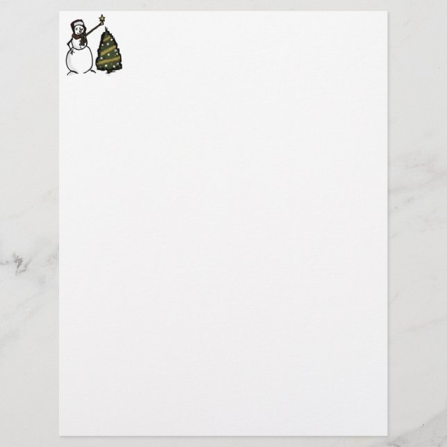Lámina Snowman Letterhead (Anverso)