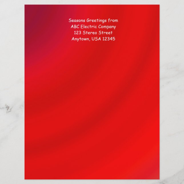 Lámina Sobre gradiente rojo de la coincidencia de papel c (Anverso)