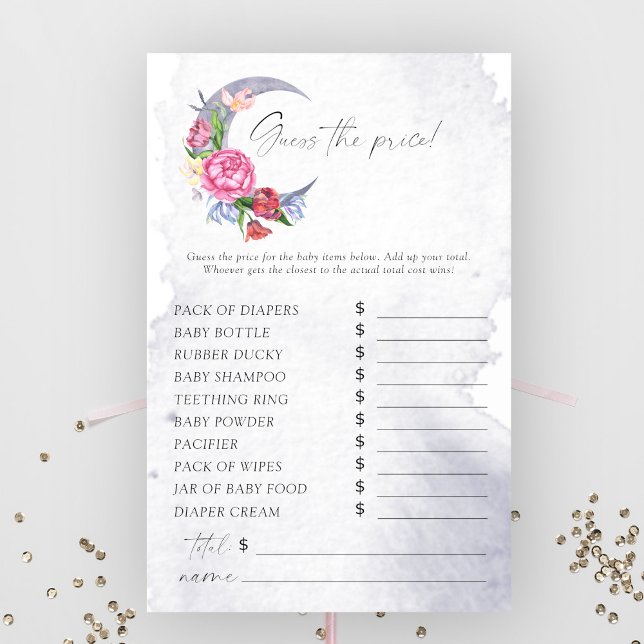 Lámina Sobre la luna Adivinen el juego del precio (Subido por el creador)