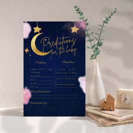 Lámina Sobre la luna estrellas rosa Predicción y consejo