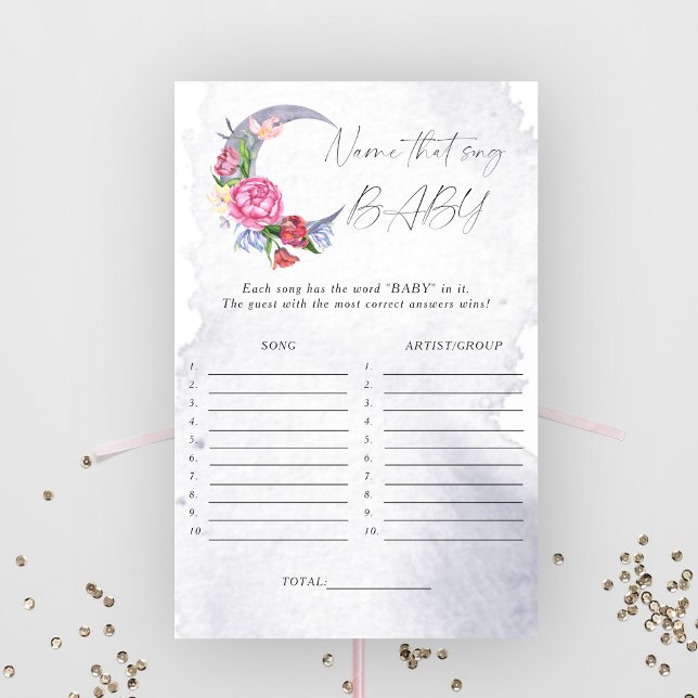 Lámina Sobre la luna Nombre esa canción bebé juego de duc (Subido por el creador)