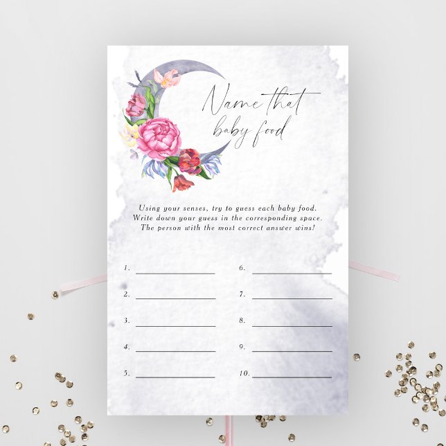 Lámina Sobre la luna nombre ese juego de bebé de comida p (Subido por el creador)