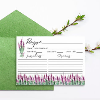 Lámina Solicitud de receta de lavanda para lilac minimali