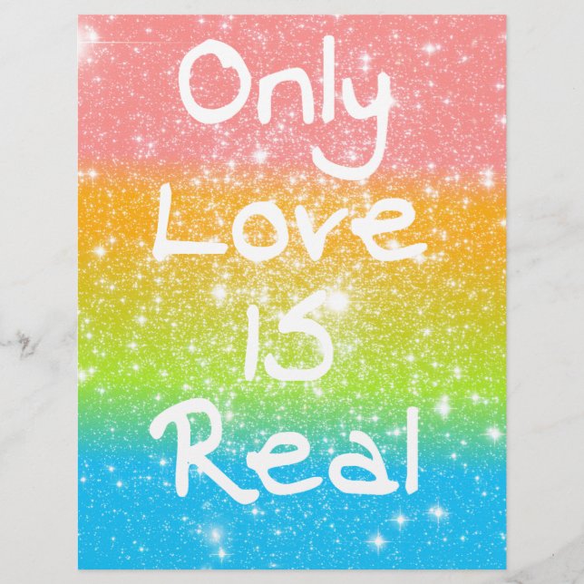 Lámina Sólo el amor es real (Anverso)